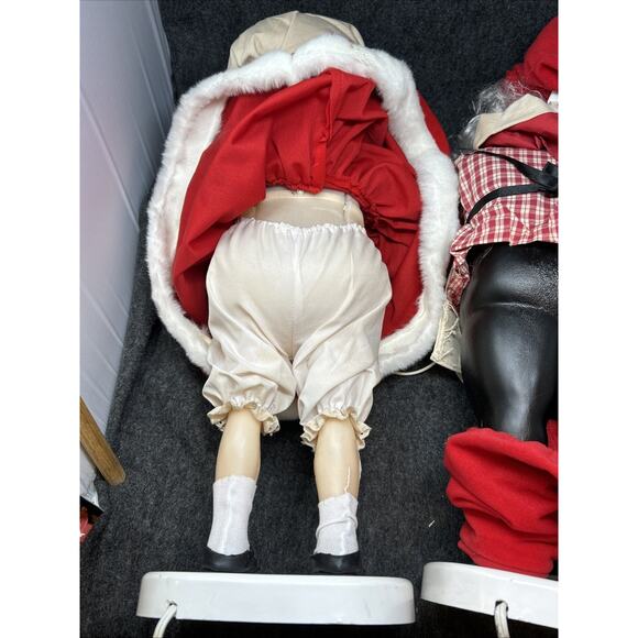 Vintage Santa's Best Santa Claus Mrs Claus 24" Christmas Animated Figures AS-IS - Picture 14 of 16